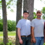 Three generations of Pembertons, including Brian, father Richard and son Cade, run the grassland farm in the northwest corner of Monroe County. 