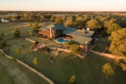 Home at Bradshaw's Oklahoma ranch.