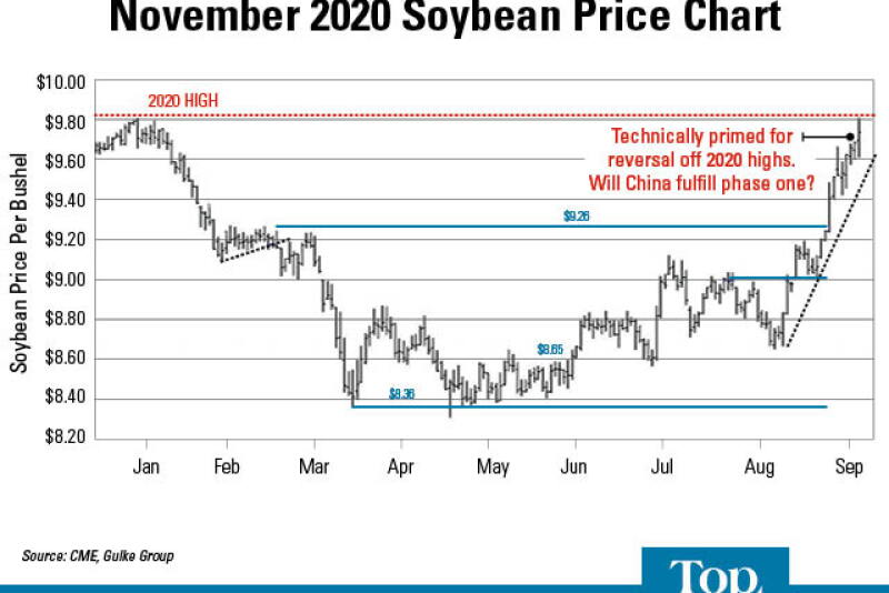 Soybean prices hit the highs for 2020 in mid-September. Selling some production meant profits for most. 