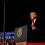 U.S. President Donald Trump speaks during a campaign event at the Central Wisconsin Airport in Mosinee, Wisconsin, U.S., September 17, 2020. REUTERS/Tom Brenner
