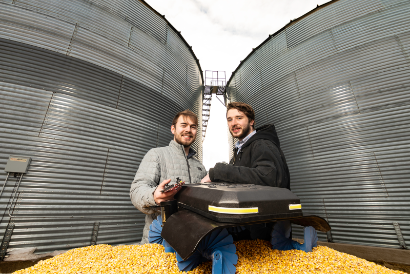 "It stemmed from an idea from our family friend who is a farmer, who said, ‘hey, look, you guys build robots. Why don't you build me a robot so I and my children never have to go into a grain bin again?’ says Ben Johnson.  