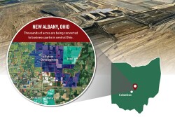 Intel, the latest mass developer in the area, is acquiring land for semiconductor research, development and production through the $280 billion CHIPS and Science Act of 2022.
