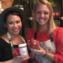 Val Fishbain (from left), cofounder of Spread The Love Foods, and Tenley Fitzgerald, social media director for New York Apple Sales Inc., participated in Taste of St. Joseph's Center. 