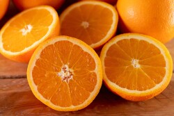 Oranges on a table