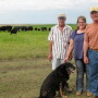 Terry, left, DenaMarie and Wayne Springer are pushing toward open-pollinating corn and direct-to-consumer beef.