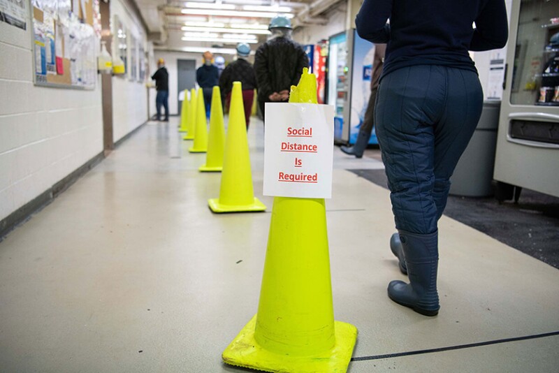Social distance measures at Packing Plants