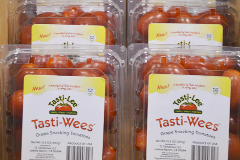 Tasti-Lee Tomatoes displayed the new Tasti-Wee tomatoes at the Produce Marketing Association's Fresh Summit in October.