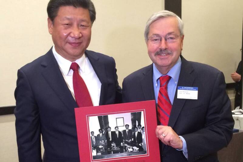 Branstad, China’s Xi have friendship dating back to 1985.