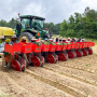 Workers plant slips for a sweet potato crop from Nash Produce LLC.