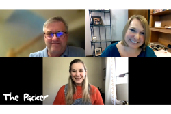 Clockwise from top left: Tom Karst, Ashley Nickle, Amy Sowder