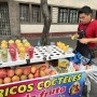 Fresh produce vendor in Mexico City