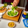 making a salad
