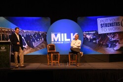 Talking about labor at Milk Business Conference 