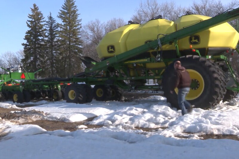 snow at planting