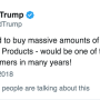 President Trump tweets end of ag trade war with China.
