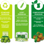 Giro Pack offers several programs of recyclable, compostable and reduced-plastic packaging.