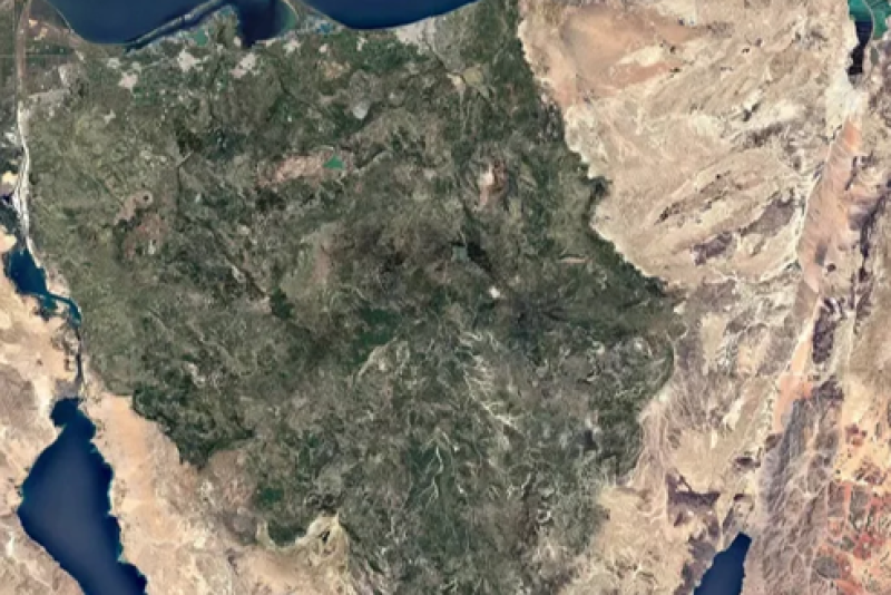 Artist impression of regreened Sinai
