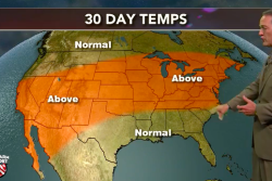 U.S. Farm Report meteorologist Mike Hoffman says most of the country will see above-normal temperatures over the next 30 days. 