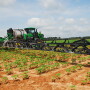 At field speeds up to 12 mph, across its 120’ carbon fiber boom, See & Spray Ultimate senses and measures weed pressures differentiated from crops (currently corn, soybeans and cotton) and then applies targeted applications of post-emergence herbicides. 