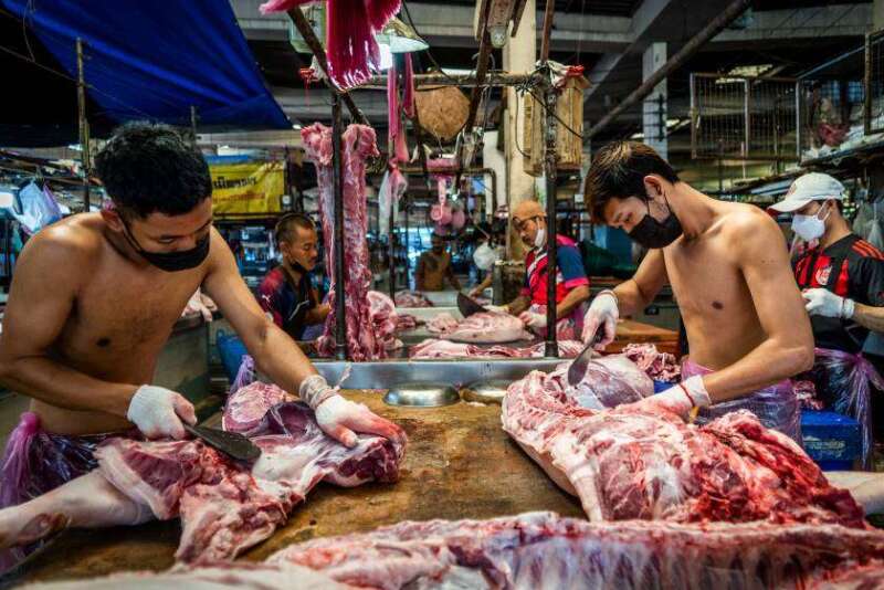 Thailand Meat Market Pork Fabrication by Reuters