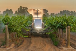 GUSS is based in Kingsburg, California and has engineered a semi-autonomous orchard and vineyard sprayer. 