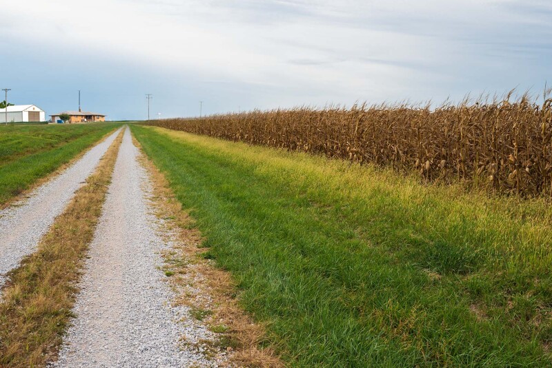 farmstead and road