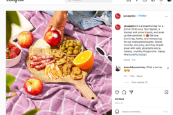  apple cheese nut honey picnic board instagram trend social media