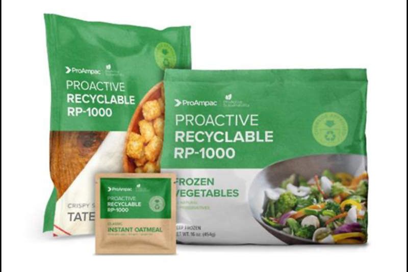 A package of mixed vegetables, a package of oatmeal and a package of tater tots
