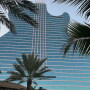 hotel and palm trees