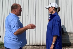 Cheri Bustos and Curt Zehr