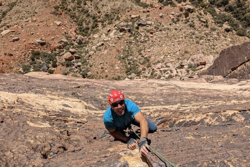 rock wall climbing