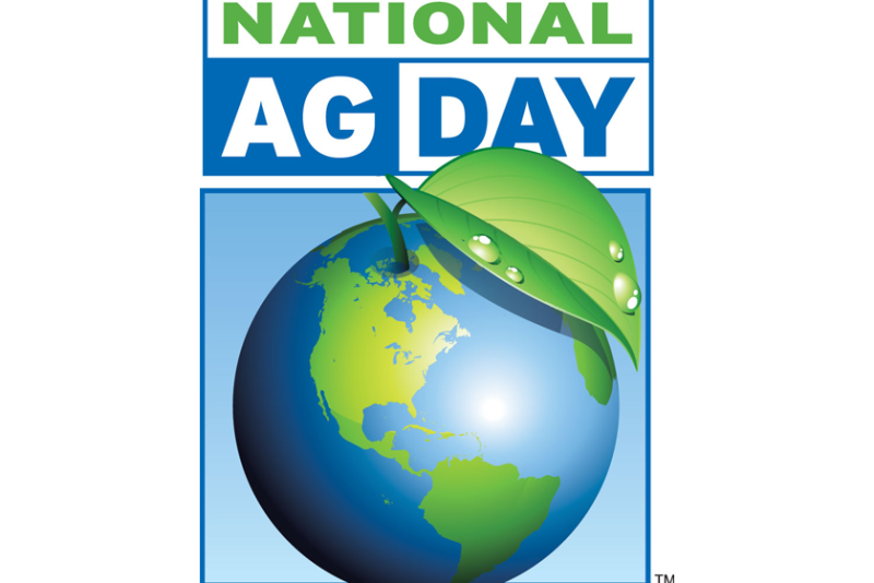 National Ag Day logo with image of Earth