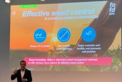 Liam Condon, president of the Crop Science Division of Bayer, told participants at its 2019 Future of Farming Dialogue the company is committed to marketing Roundup. At the same time, he says, Bayer plans to reduce the environmental impact of crop protection products globally by 30% by developing new technologies for farmers’ use.