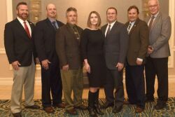 The National Potato Council's 2020 executive committee members are: R.J. Andrus (from left), Jared Balcom, Bob Mattive, Britt Raybould, Dominic LaJoie, Ted Tschirky and Larry Alsum.