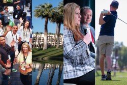 A collage of photos from the 2022 West Coast Produce Expo