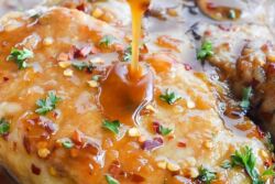 Honey Garlic Pork Chops by Kelsey Byrnes