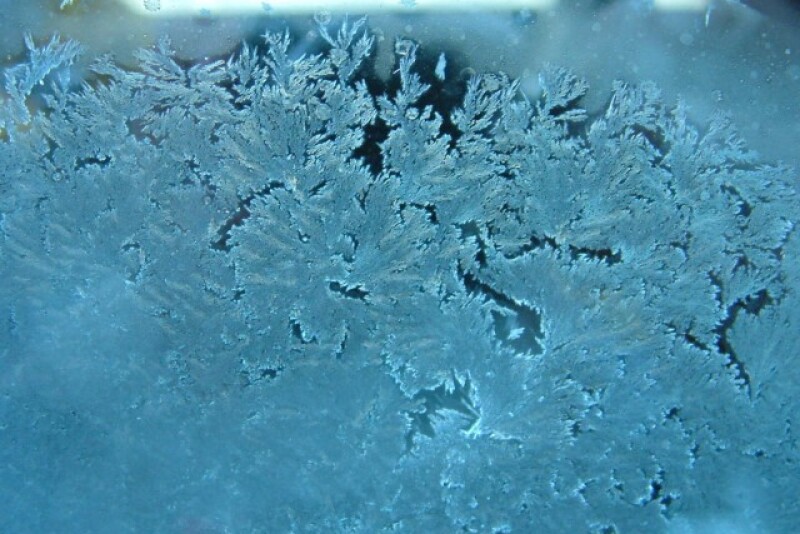 frosted window