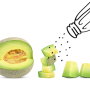 salting melons