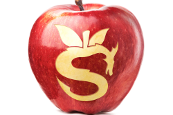 apple with an s on it