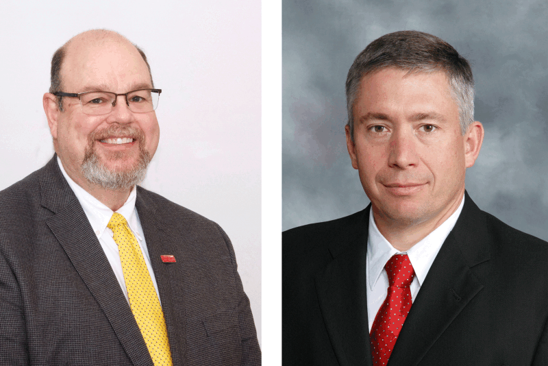 Harmon (L) and Thomson (R) join the College of Agriculture and Life Sciences at Iowa State University.