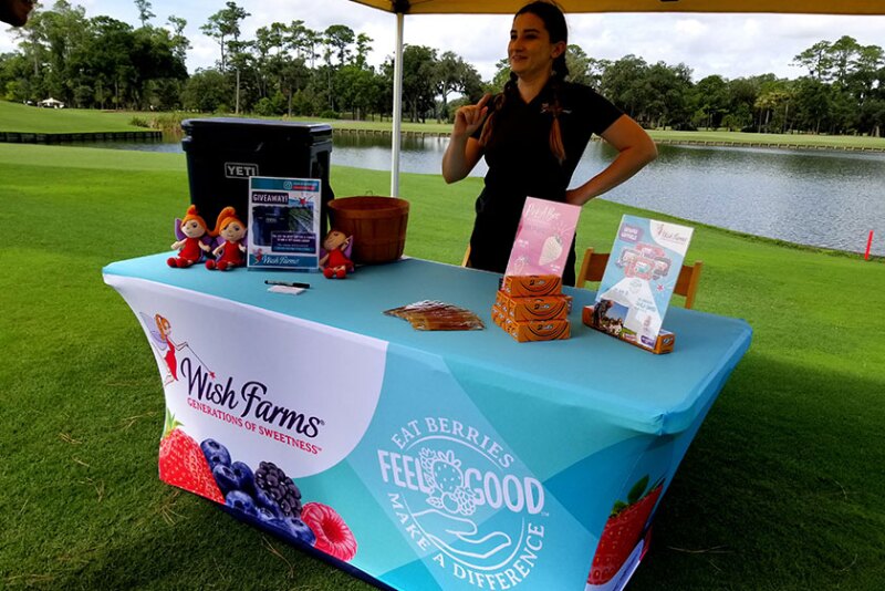 Morgan Falcon, marketing and events for Plant City, Flor-based Wish Farms exhibiting at Global Organic Produce Expo