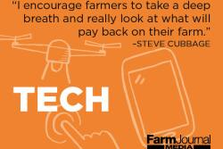 "Farmers have to have a laser focus on what will make them money in the coming year because we have really tight margins, and technologies should be looked at as what can help immediately.” 