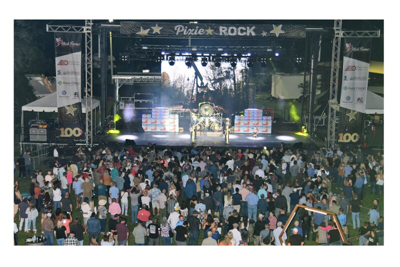 Giant stage with a sea of people enjoying music at PixieRock. Photo: courtesy of Wish Farms