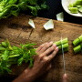 Celery on a cutting board