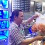 guy with oyster mushrooms