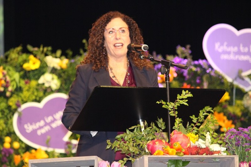 Frieda Caplan taught her daughters to treat all visitors at Frieda’s as if they were the company’s biggest client or grower, daughter Karen Caplan at her mother's celebration of life service on Feb. 22 The service drew hundreds of family, friends and produce industry leaders.
