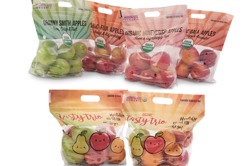 Morning Kiss Organic new organic apples and Tasty Trio