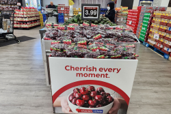 The Chilean Cherry Committee worked with four retail chains on the design and production of cherry bins to help drive consumer awareness and sales.
