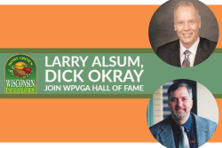   Larry Alsum (top) and Dick Okray