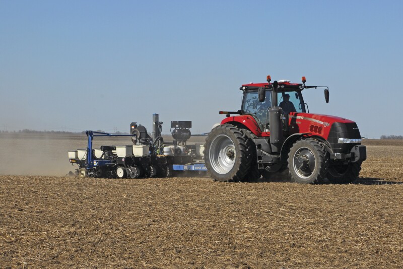 Starter fertilizer applications in spring can help with seed crop emergence and early growth.
